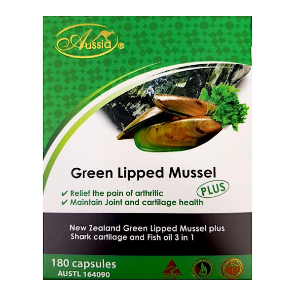 오지아 초록홍합 180정 Aussia GREEN LIPPED MUSSEL+SHARK CARTIKAGE 180C