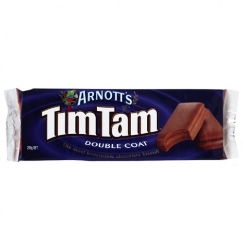 팀탐 더블 코트 200g, Arnott&#039;s Tim Tam Double Coat Chocolate Biscuits