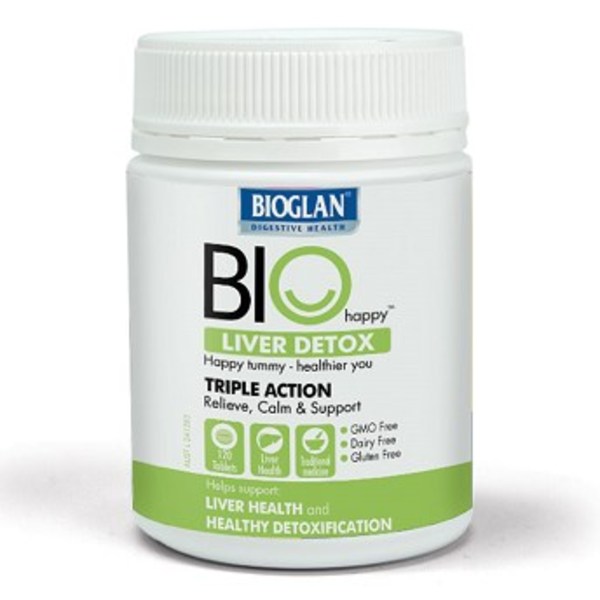 바이오글란 Bioglan Bio Happy Liver Detox 120 Tablets