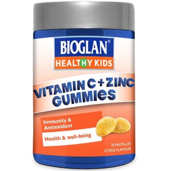 바이오글란 Bioglan Kids Vitamin C + Zinc 70 Gummies
