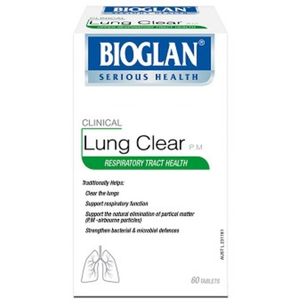 바이오글란 폐 청소 60타블렛 Bioglan Lung Clear 60 Tablets