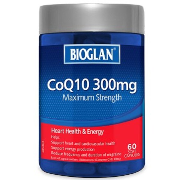 바이오글란 Bioglan CoQ10 300mg 60 Capsules