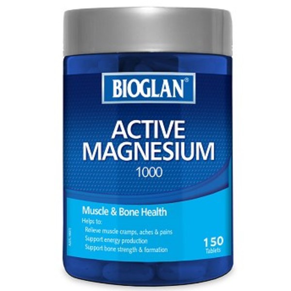 바이오글란 Bioglan Active Magnesium 1000mg 150 Tablets