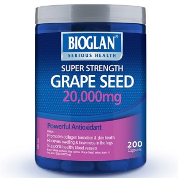 바이오글란 Bioglan Grape Seed 20000mg 200 Capsules
