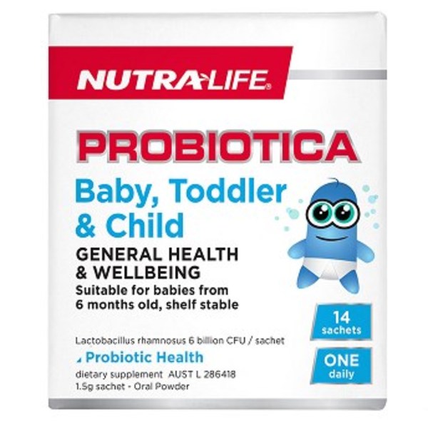 뉴트라라이프 프로바이오티카 베이비+토들러+어린이 14 개 Nutra-Life Probiotica Baby + Toddler + Child 14 Sachets