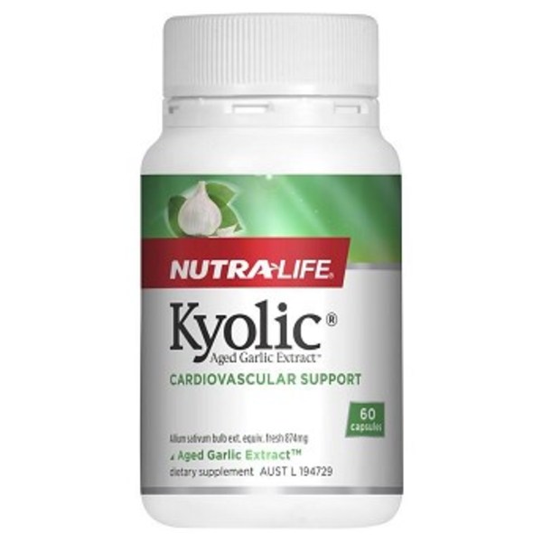 뉴트라라이프 키오릭 에이지드 갈릭 추출물 60정 Nutra-Life Kyolic Aged Garlic Extract 60 Capsules