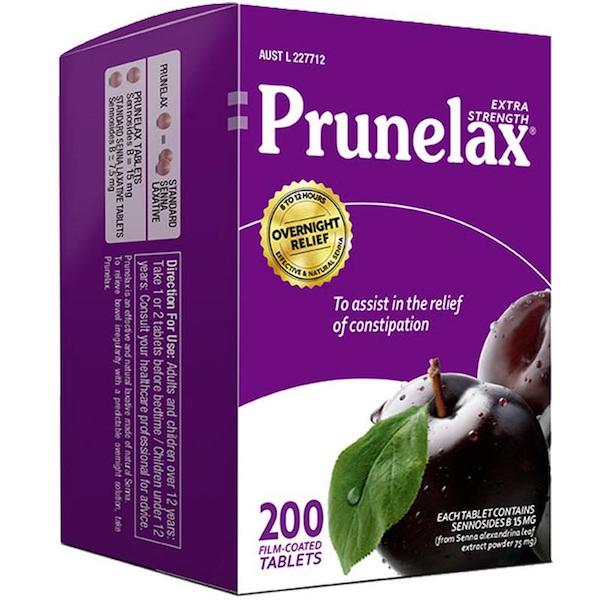 푸룬렉스 변비 200타블렛 Prunelax 200 Tablets Exclusive Size