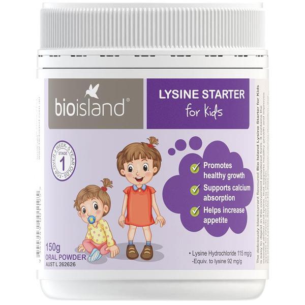 바이오아일랜드 키즈 리신 스타터 150g 파우더 Bio Island Lysine Starter for Kids 150g Oral Powder