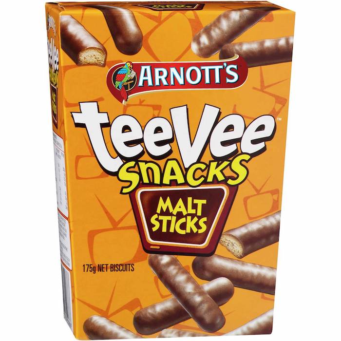 아노츠 티비 스낵 말트 스틱 175g, ARNOTTS Teevee snacks Malt Sticks 175g