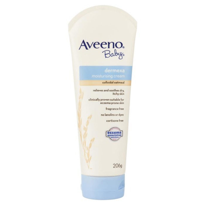 아베노 베이비 더멕사 모이스쳐라이징 크림 포 이그제마 프론 프론 스킨타입 206g Aveeno Baby Dermexa Moisturising Cream for Eczema Prone Skin 206g