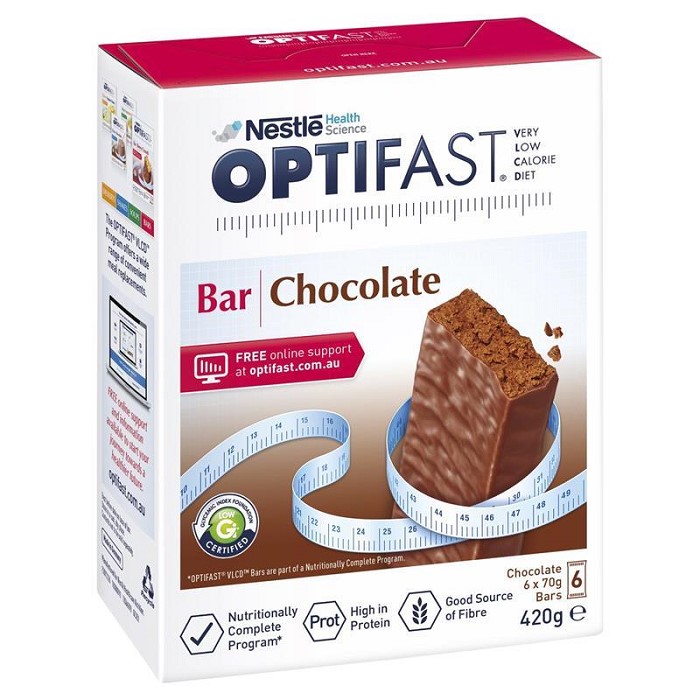 옵티패스트 VLCD 바 초콜릿 6 팩 Optifast VLCD Bars Chocolate 6 Pack