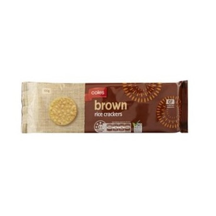 콜스 브라운 라이드 크래커, Coles Brown Rice Crackers