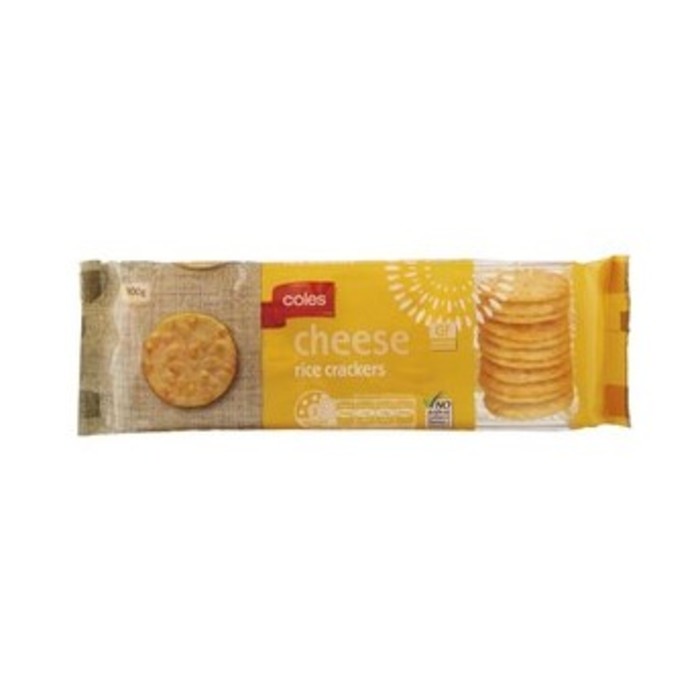 콜스 치즈 라이드 크래커, Coles Cheese Rice Crackers