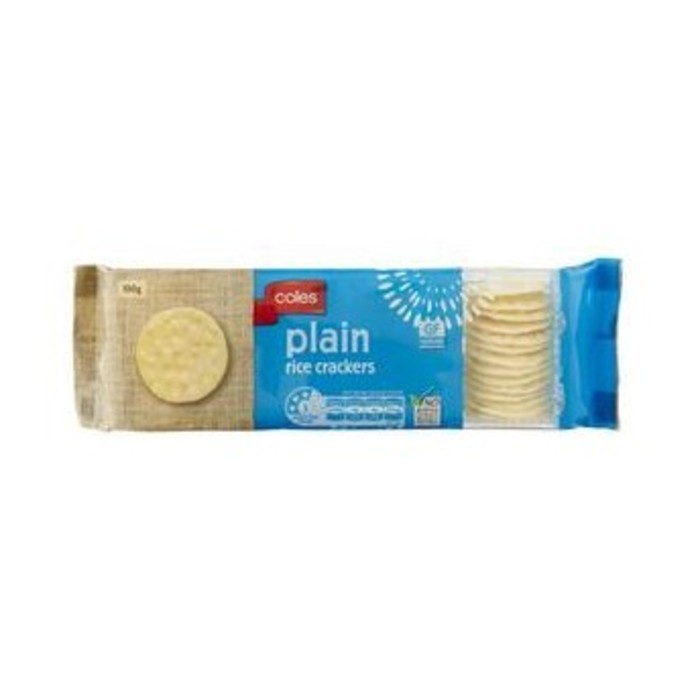 콜스 플레인 라이드 크래커, Coles Plain Rice Crackers