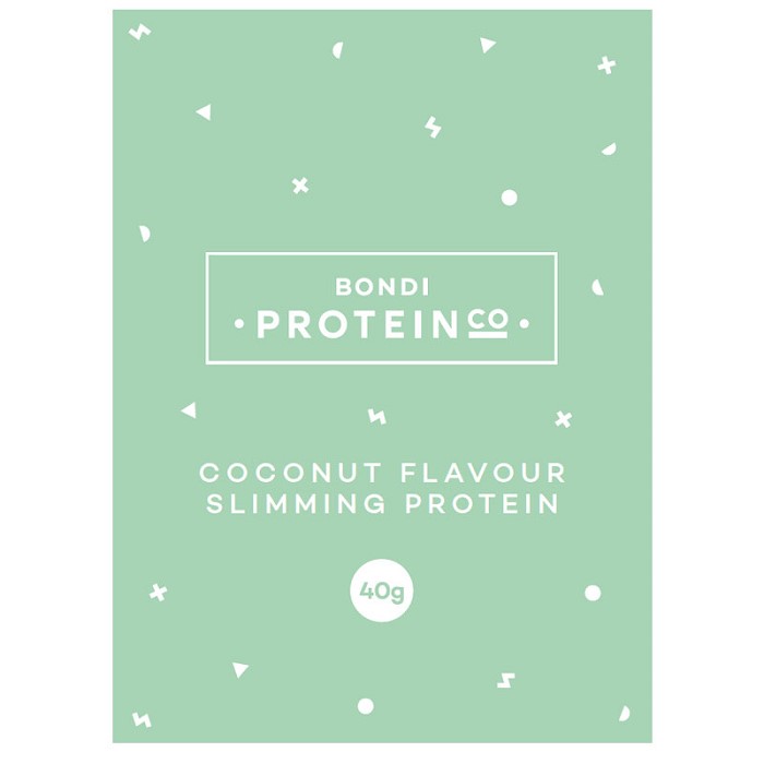 본다이프로틴코 슬림 잇 블렌드 코코넛 싱글 서브 개 40g Bondi Protein Co Slim It Blend Coconut Single Serve Sachet 40g