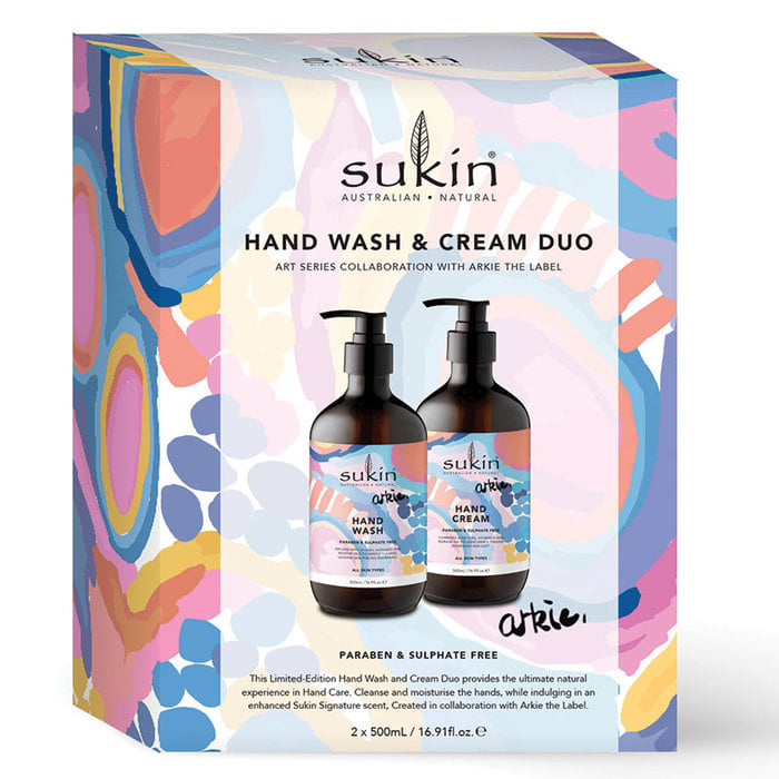 수킨 알키 리미티드 에디션 핸드 워시 앤 핸드 크림 500ml, Sukin Arkie Limited Edition Hand Wash and Hand Cream 500ml
