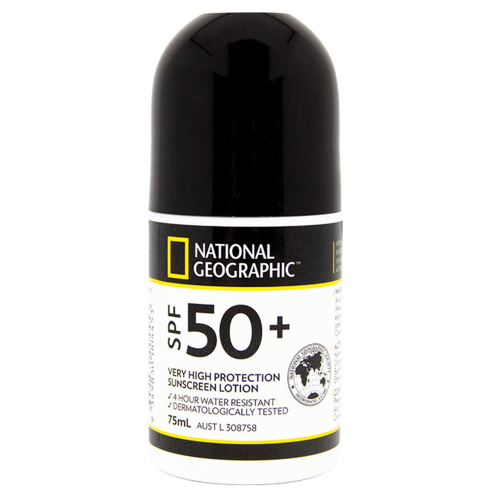 내셔널 지오그라픽 SPF 50+ 썬크림 롤 온 75ML, National Geographic SPF 50+ Sunscreen Roll On 75ml