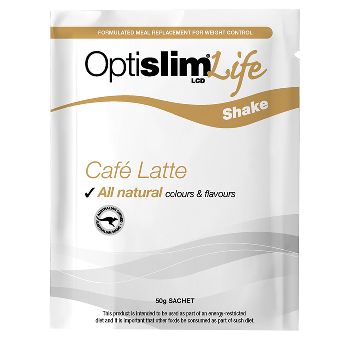 옵티슬림 라이프 쉐이크 카페 라떼 50g 개 OptiSlim Life Shake Cafe Latte 50g Sachet