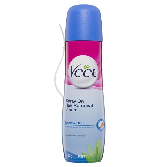 비트 스프레이 온 헤어 리무버 크림 센시티브 150ml, Veet Spray On Hair Removal Cream Sensitive 150ml