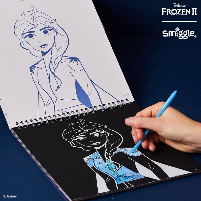 스미글 디즈니 프로즌  엘사 앤 안나 스크래치 아트, Disneys Frozen 2 Elsa And Anna Scratch Art