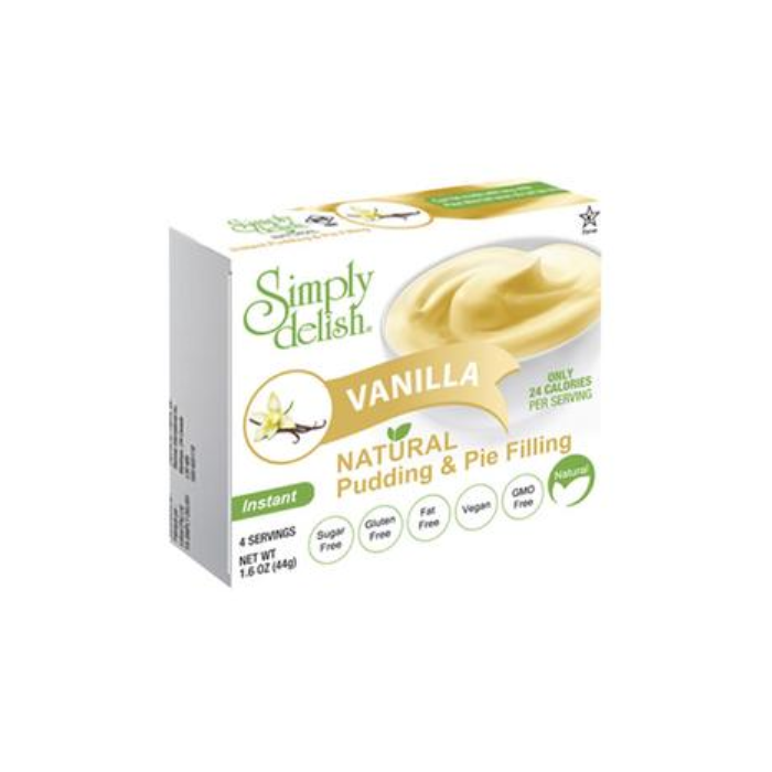 심플리 렐리쉬 바닐라 푸딩 44g, Simply Delish Vanilla Pudding 44g