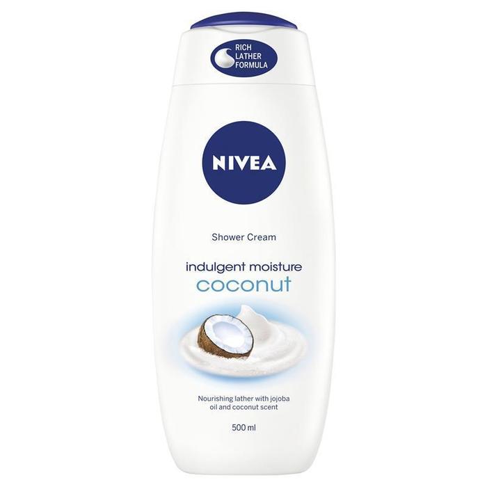 니베아 샤워 크림 인덜전트 모이스쳐 코코넛 500ml, Nivea Shower Cream Indulgent Moisture Coconut 500ml