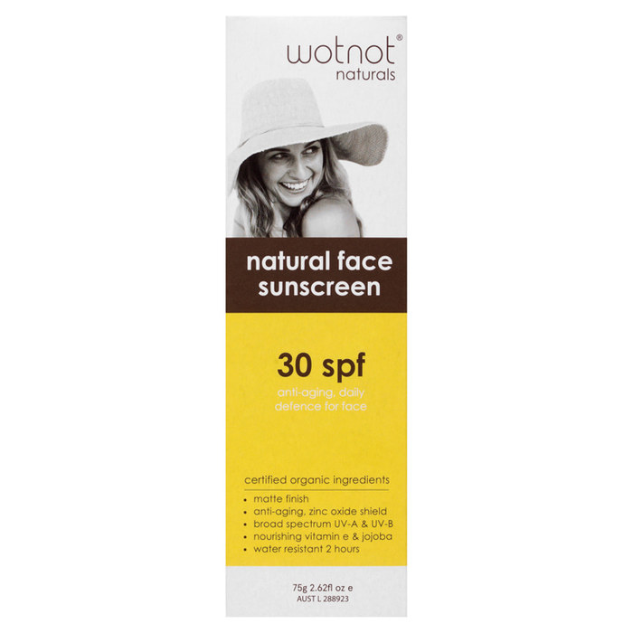 웟넛 SPF 30 내피 아연 페이스 썬크림 75g, Wotnot SPF 30 Natural Zinc Face Sunscreen 75g