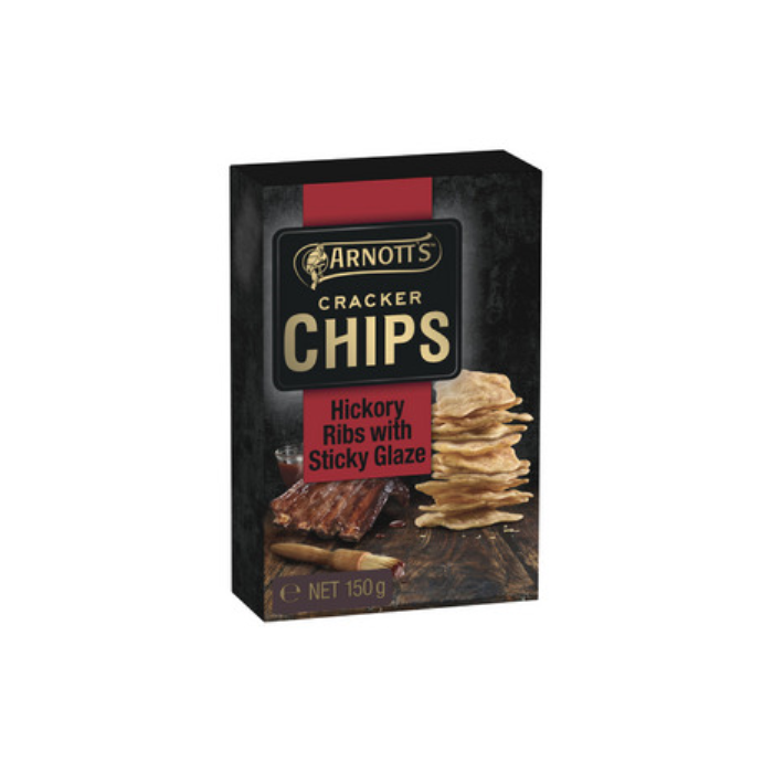 아노츠 히코리 립스 크래커 칩 150g, Arnotts Hickory Ribs Cracker Chips 150g