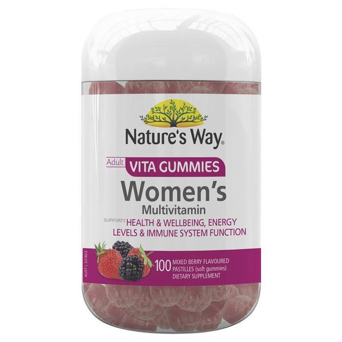 네이쳐스웨이 비타 구미 어덜트 우먼스 멀티비타민 100 Natures Way Vita Gummies Adult Womens Multivitamin 100