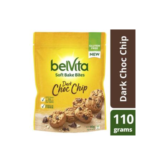벨비타 소프트 베이크 바이트 초코 칩 비스킷 110g, Belvita Soft Bake Bites Choc Chip Biscuits 110g