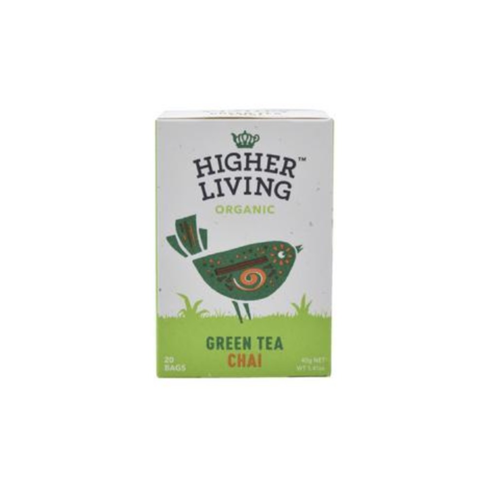 하이어 리빙 그린 티 차이 20 팩, Higher Living Green Tea Chai 20 pack