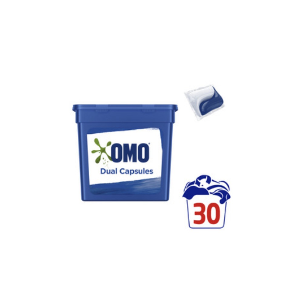 오모 듀얼 론드리 리퀴드 캡슐 30 팩, OMO Dual Laundry Liquid Capsules 30 pack
