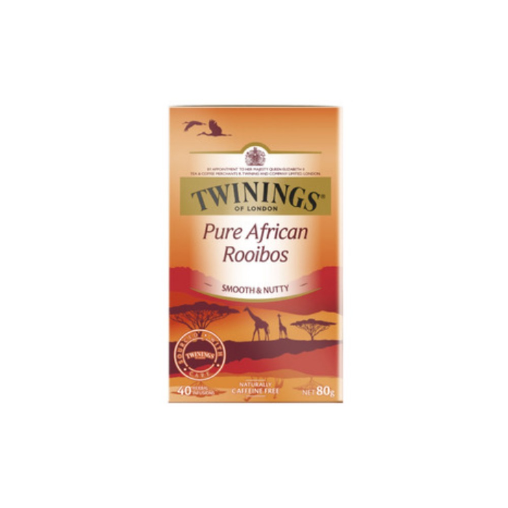 트와이닝스 퓨어 아프리칸 루이보스 티 배그 40 팩, Twinings Pure African Rooibos Tea Bags 40 pack