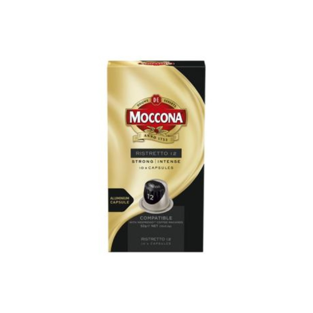 모코나 리스트레토 12 에스프레소 커피 캡슐 10 팩 52g, Moccona Ristretto 12 Espresso Coffee Capsules 10 pack 52g