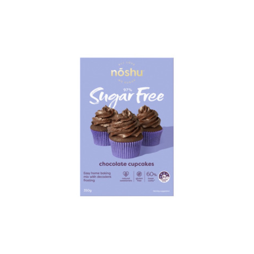노슈 97% 슈가 프리 초코렛 컵케잌 믹스 350g, Noshu 97% Sugar Free Chocolate Cupcake Mix 350g