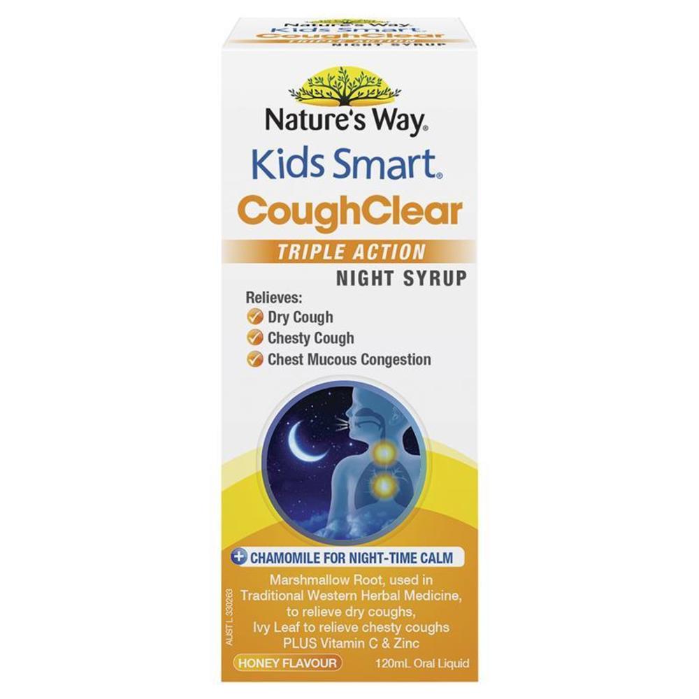 Natures Way Kids Smart Cough Clear Night 120ml