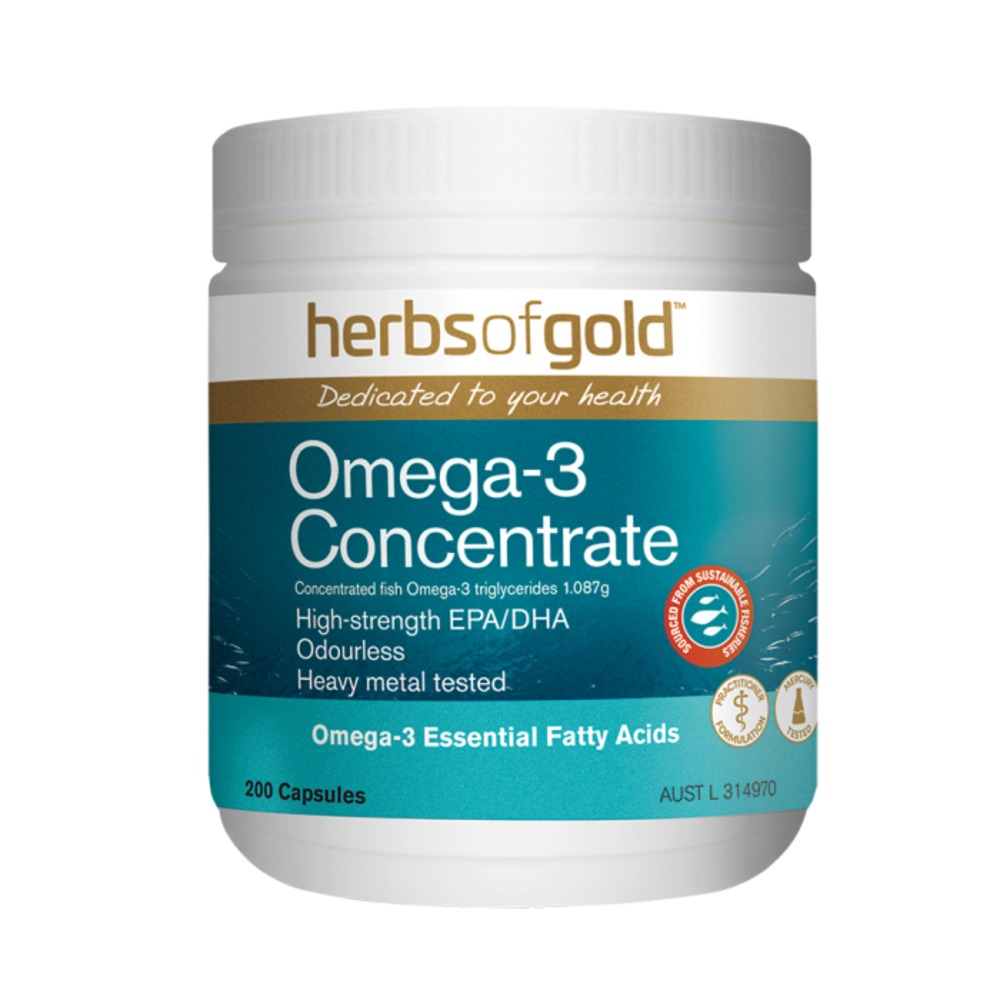 허브 오브 골드 오메가-3 컨선트레이트 200c, Herbs Of Gold Omega-3 Concentrate 200c
