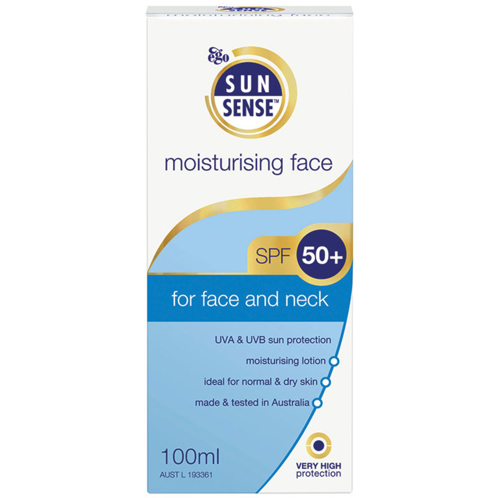썬센스 모이스쳐라이징 데일리 페이스 SPF 50+ 썬크림 100ml, Sunsense Moisturising Daily Face spf 50+ Sunscreen 100Ml
