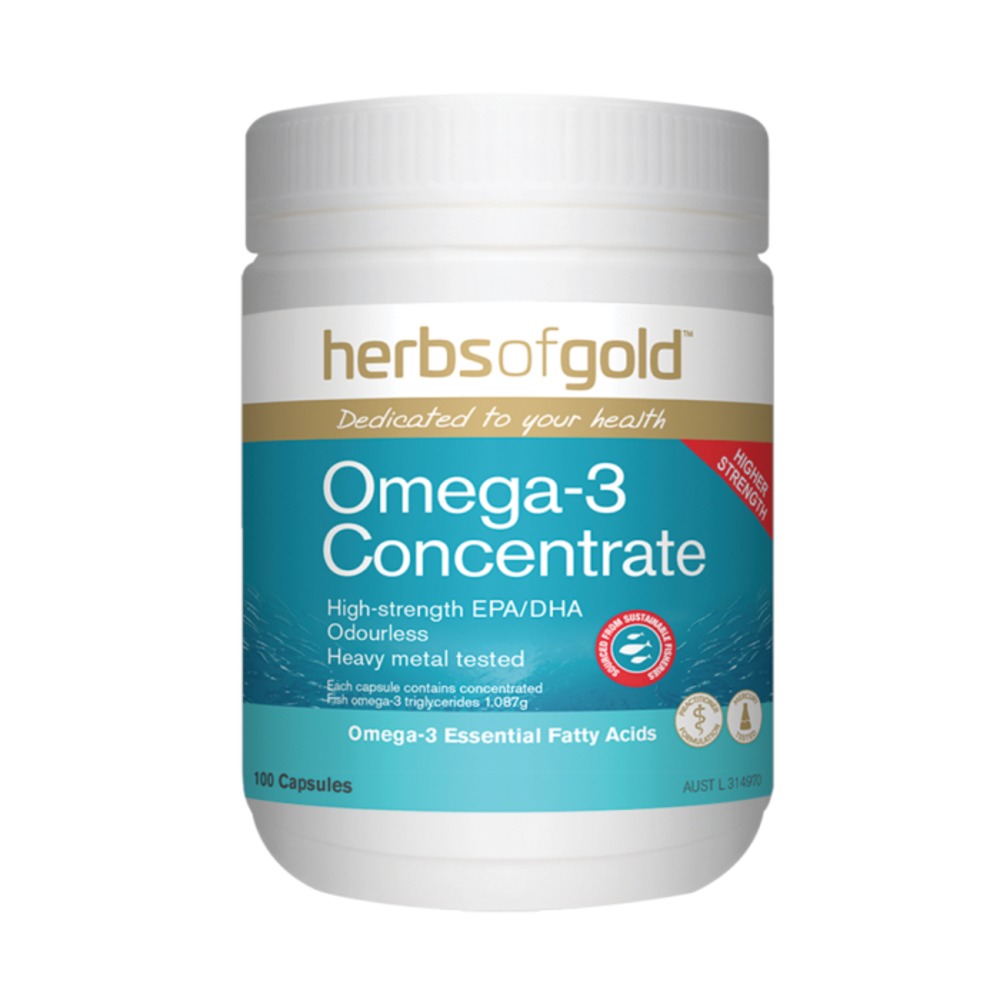 허브 오브 골드 오메가-3 컨선트레이트 100c, Herbs Of Gold Omega-3 Concentrate 100c