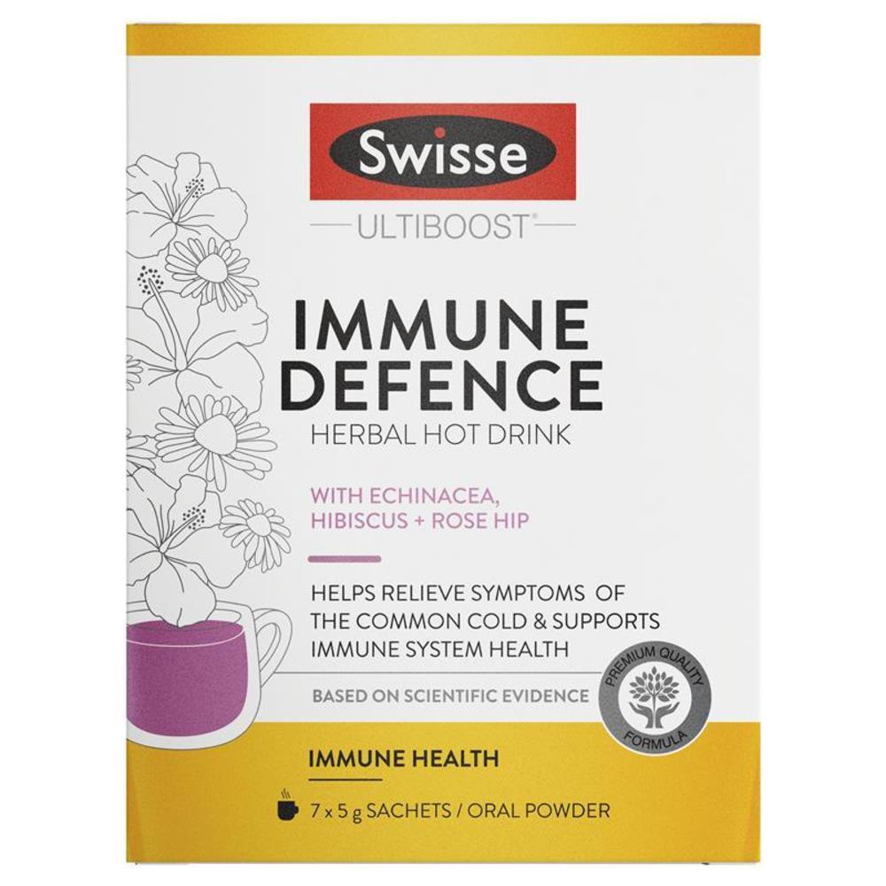 스위스 이뮨 디펜스 허브 핫 드링크 7 x 5g 사쳇 Swisse Immune Defence Herbal Hot Drink 7 x 5g Sachets