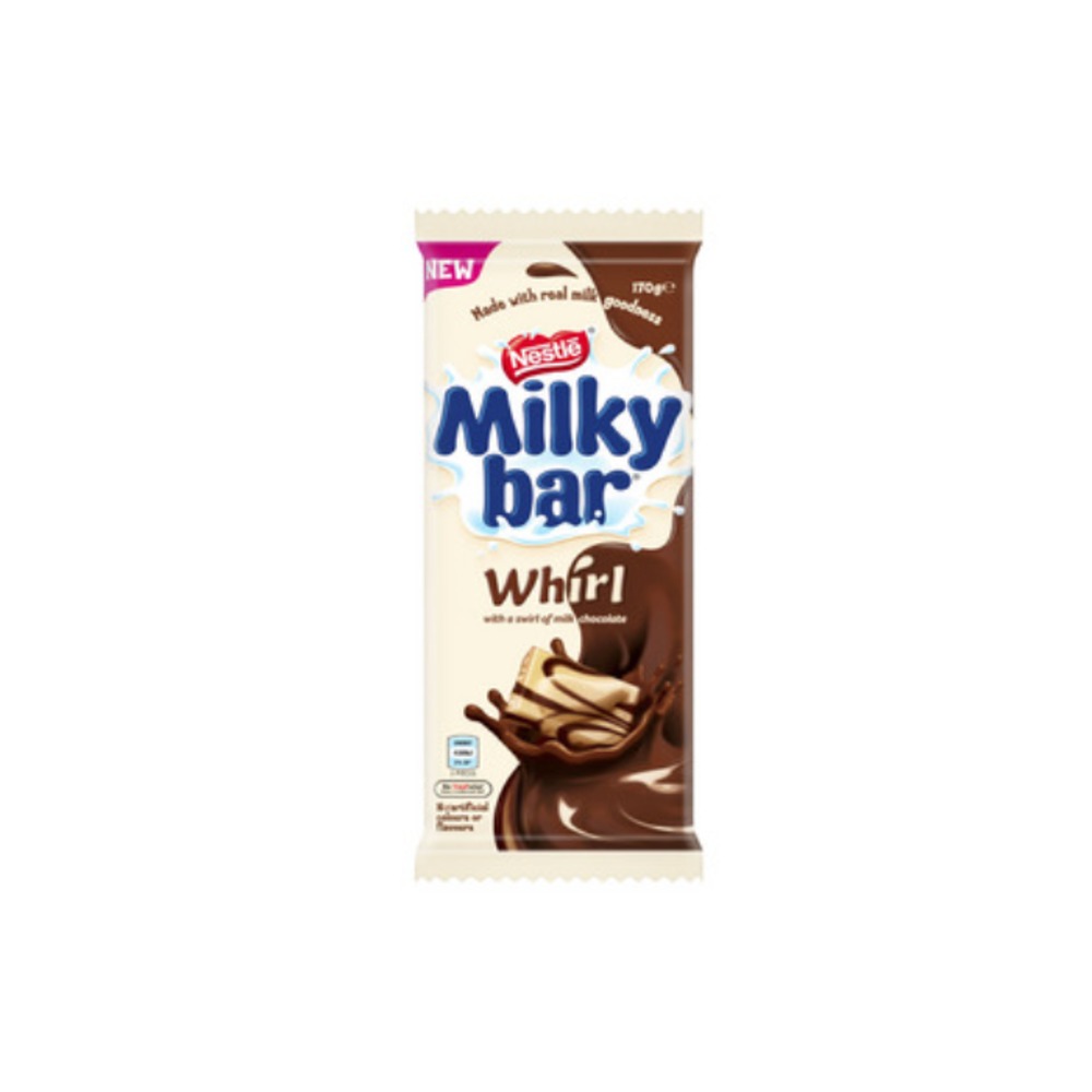 네슬레 밀키 바 월 초코렛 블록 170g, Nestle Milky Bar Whirl Chocolate Block 170g
