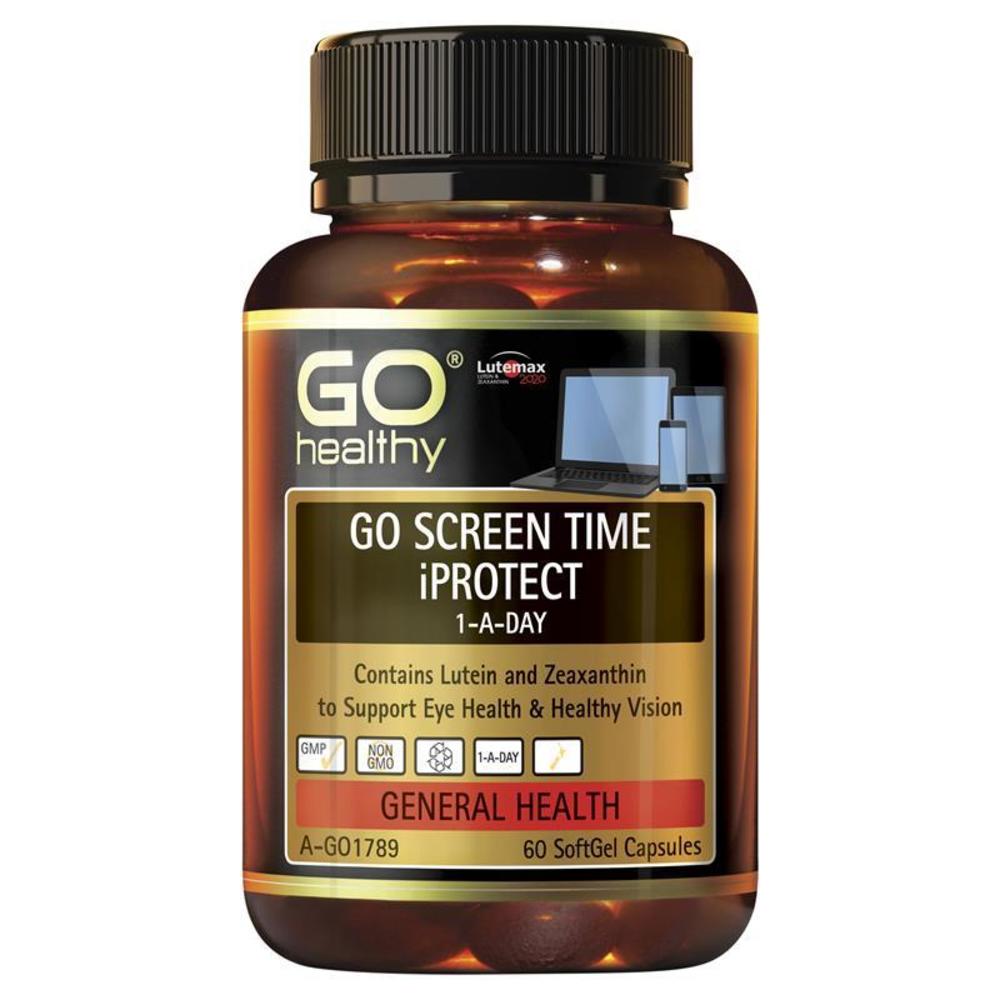 고헬씨 스크린 타임 아이프로텍트 60정 GO Healthy Screen Time iProtect 60 Softgel Capsules