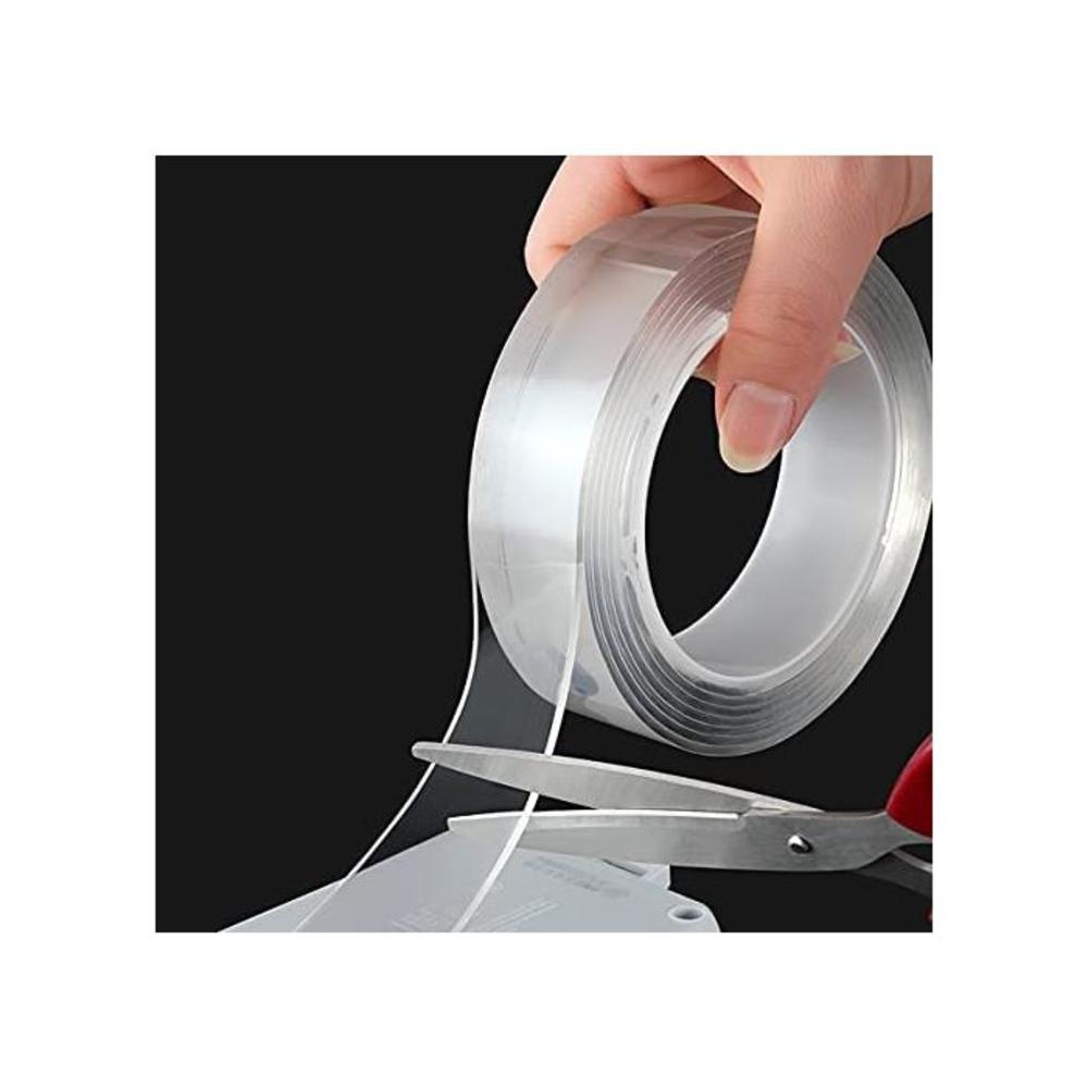 Double Sided Tape Heavy Duty, Multipurpose Removable Mounting Tape Adhesive Grip,Washable Strong Sticky Wall Tape Strips Transparent Tape Poster Carpet Tape for Paste Items,Househo B08P6QXBF7