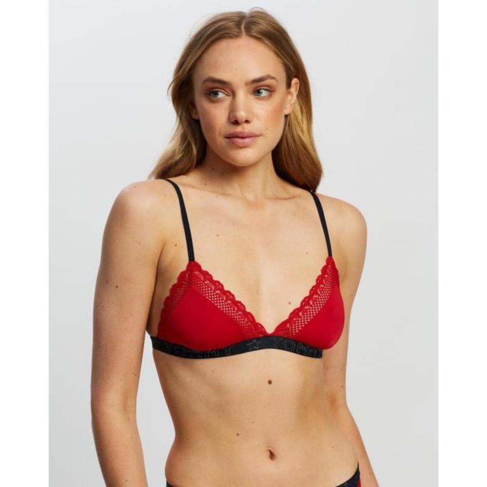 Tommy Hilfiger Scallop Lace Holiday Triangle Bralette TO336AA95LCQ