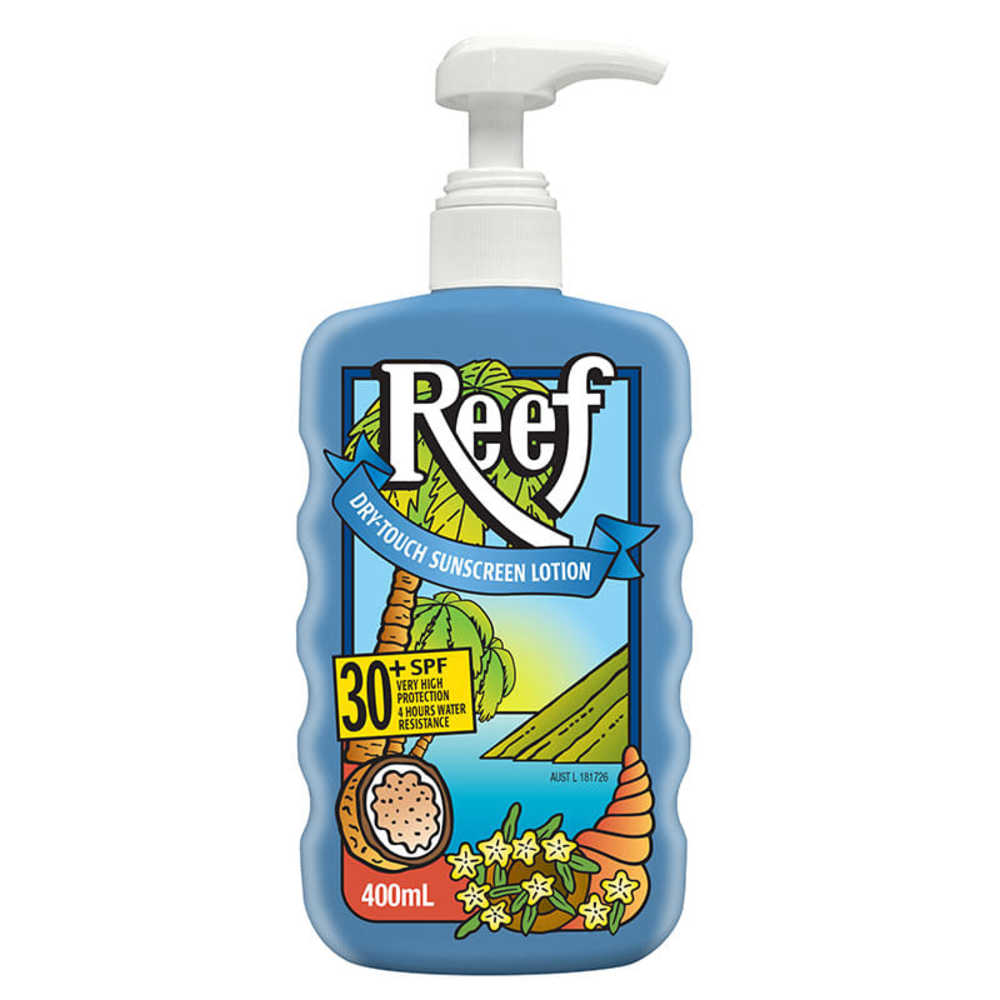 리프 SPF 30+ 드라이 터치 썬크림 로션 400ml, Reef SPF 30+ Dry Touch Sunscreen Lotion 400ml