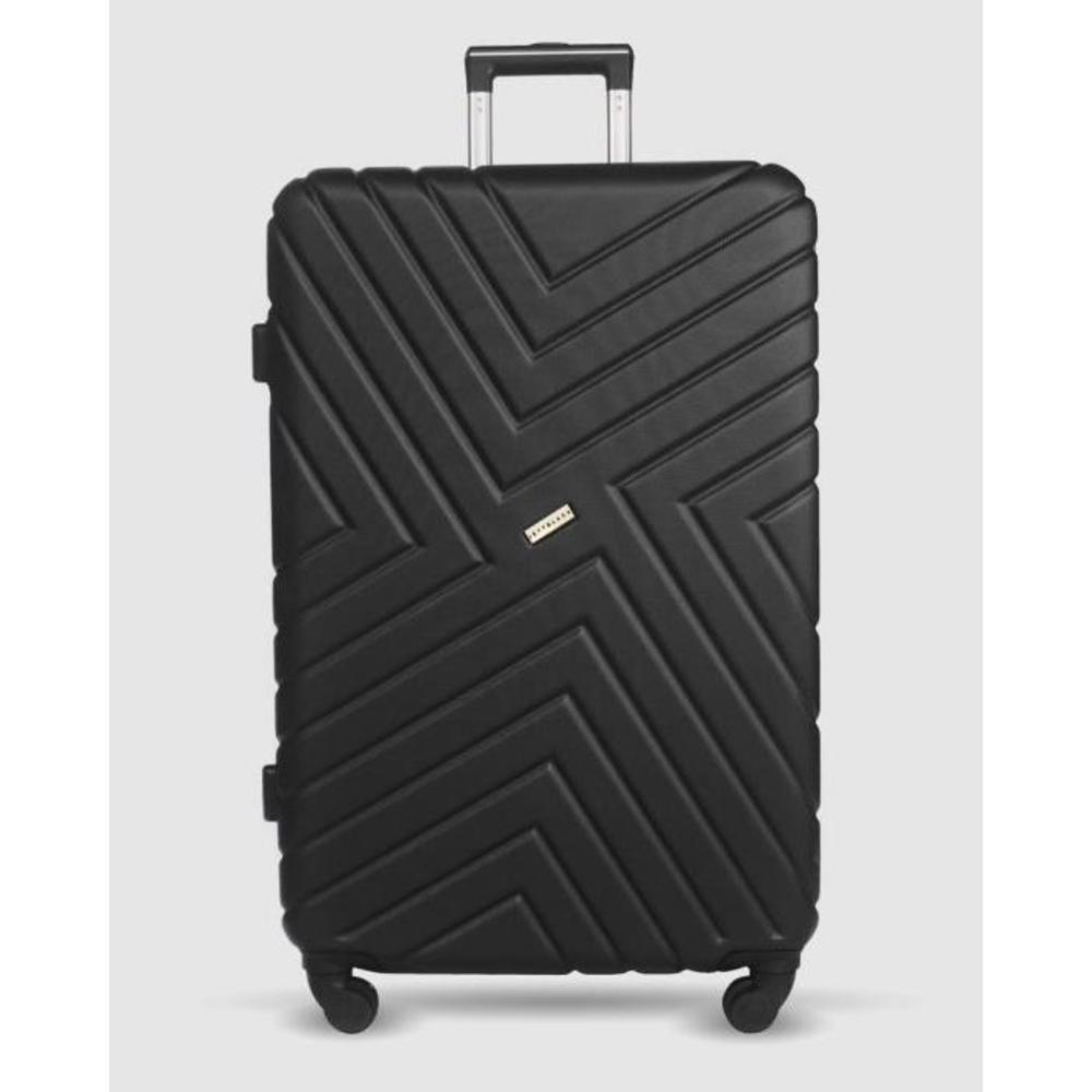 JETT BLACK Black Maze Series Large Suitcase JE237AC40GTN
