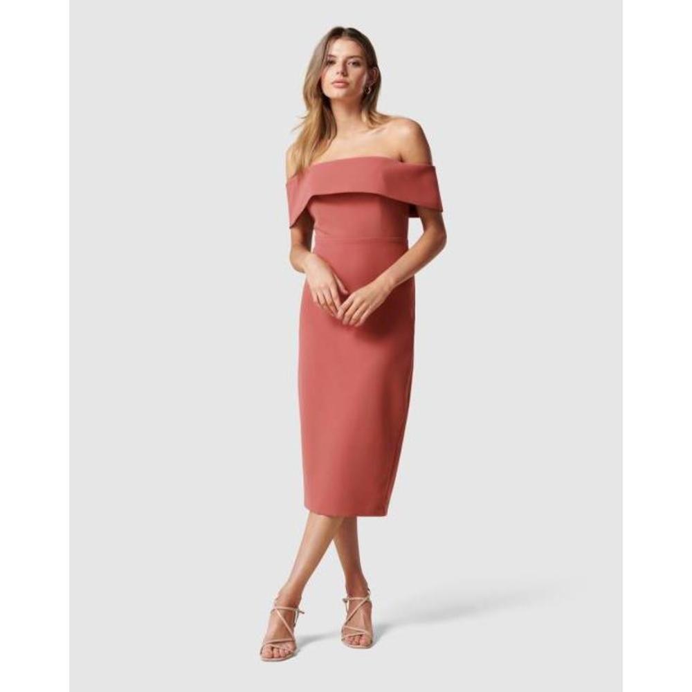 Forever New Hermione Off Shoulder Midi Dress FO605AA93YYG