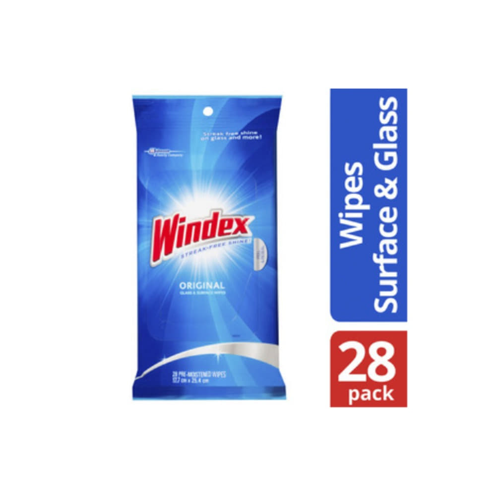 윈덱스 서페이스 &amp; 글라스 와입스 28 팩, Windex Surface &amp; Glass Wipes 28 pack