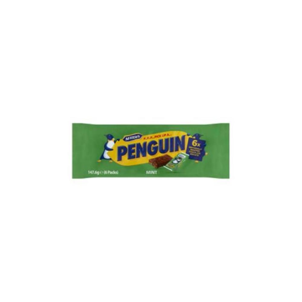 McVities Penguins Multipack Mint Chocolate Biscuits 147g