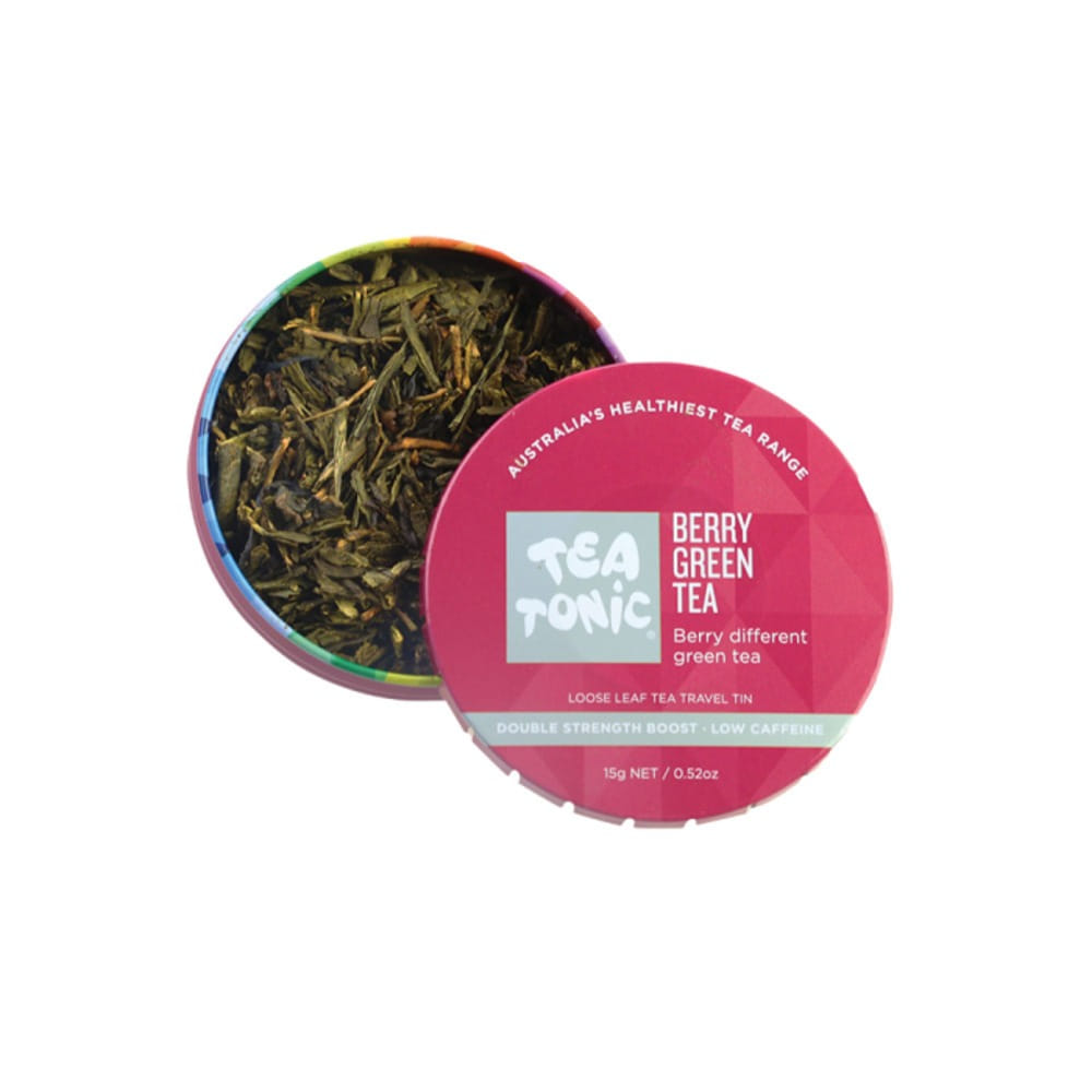 티 토닉 베리-그린 티 트레블 틴 15g, Tea Tonic Berry-Green Tea Travel Tin 15g